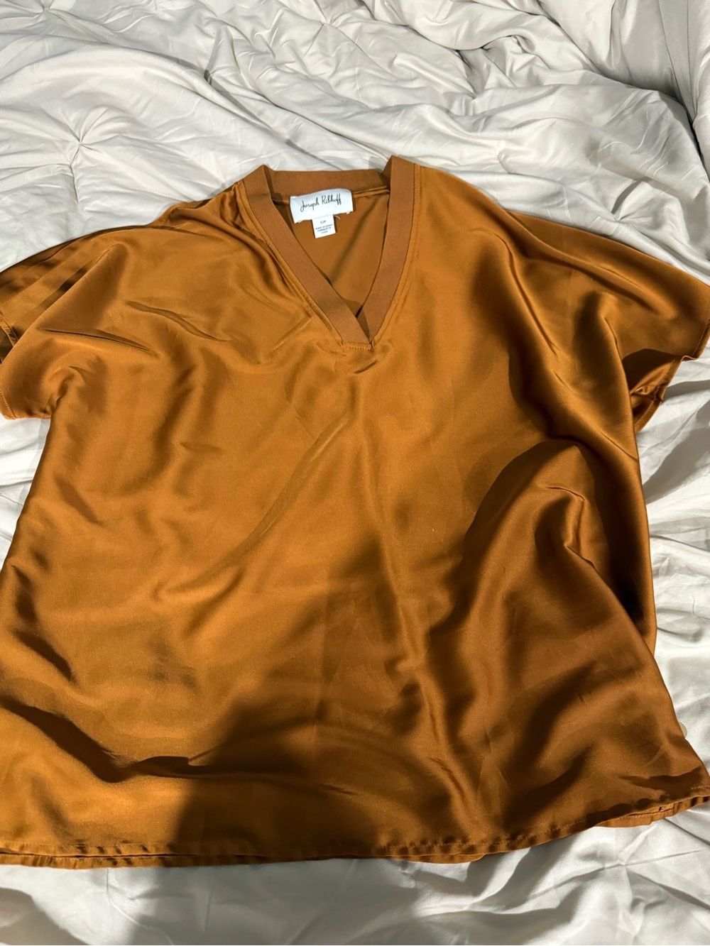 Joseph Ribkoff Women's V-Neck Satin Blouse